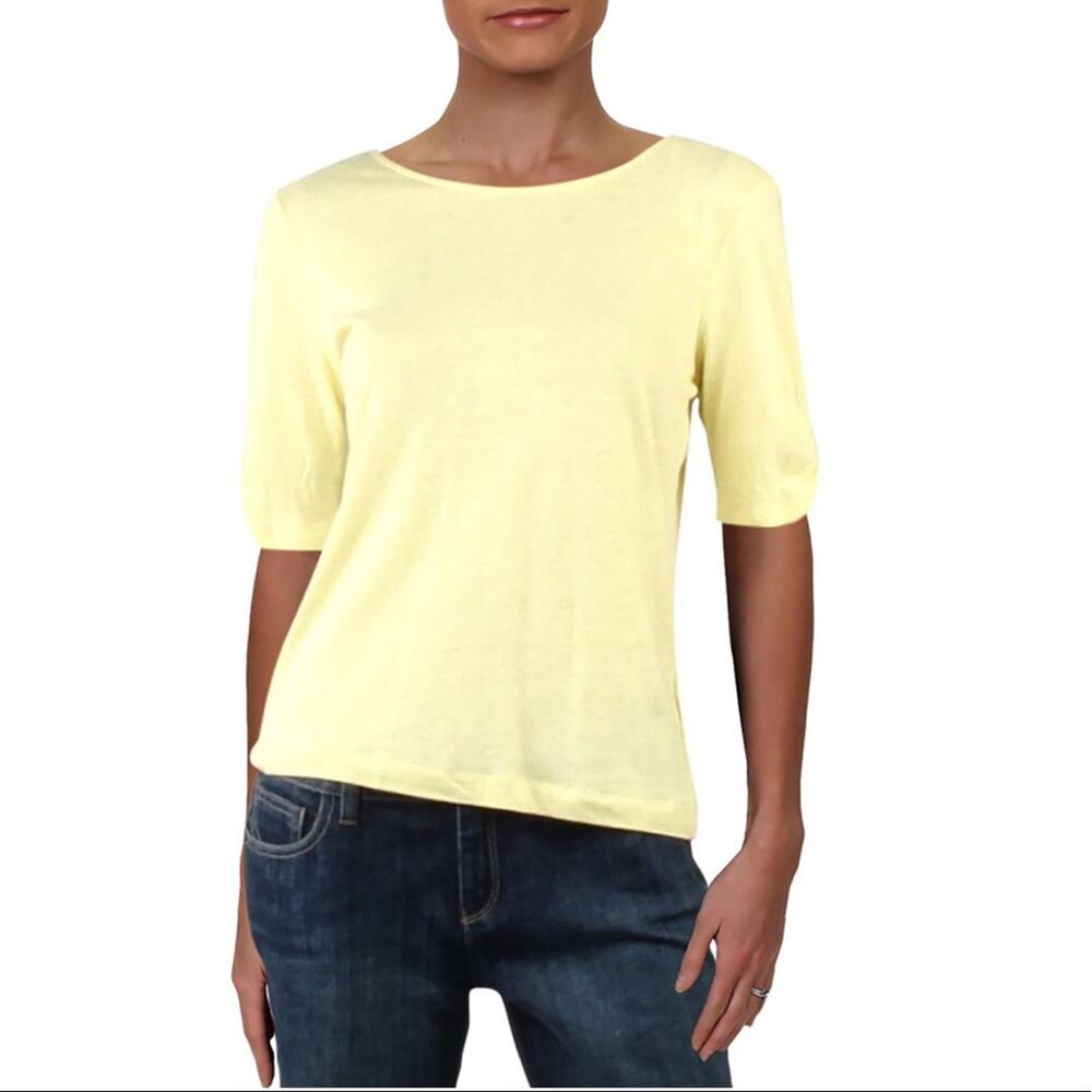1. State Yellow Honeysuckle Low Back Tee Shirt